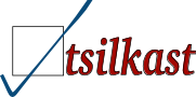 the tsilkast logo, a checkbox with the word tsilkast next to it